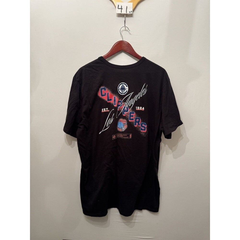 Fanatics LA Clippers T Shirt Men’s 2XL Black NBA Basketball Front Back Graphic